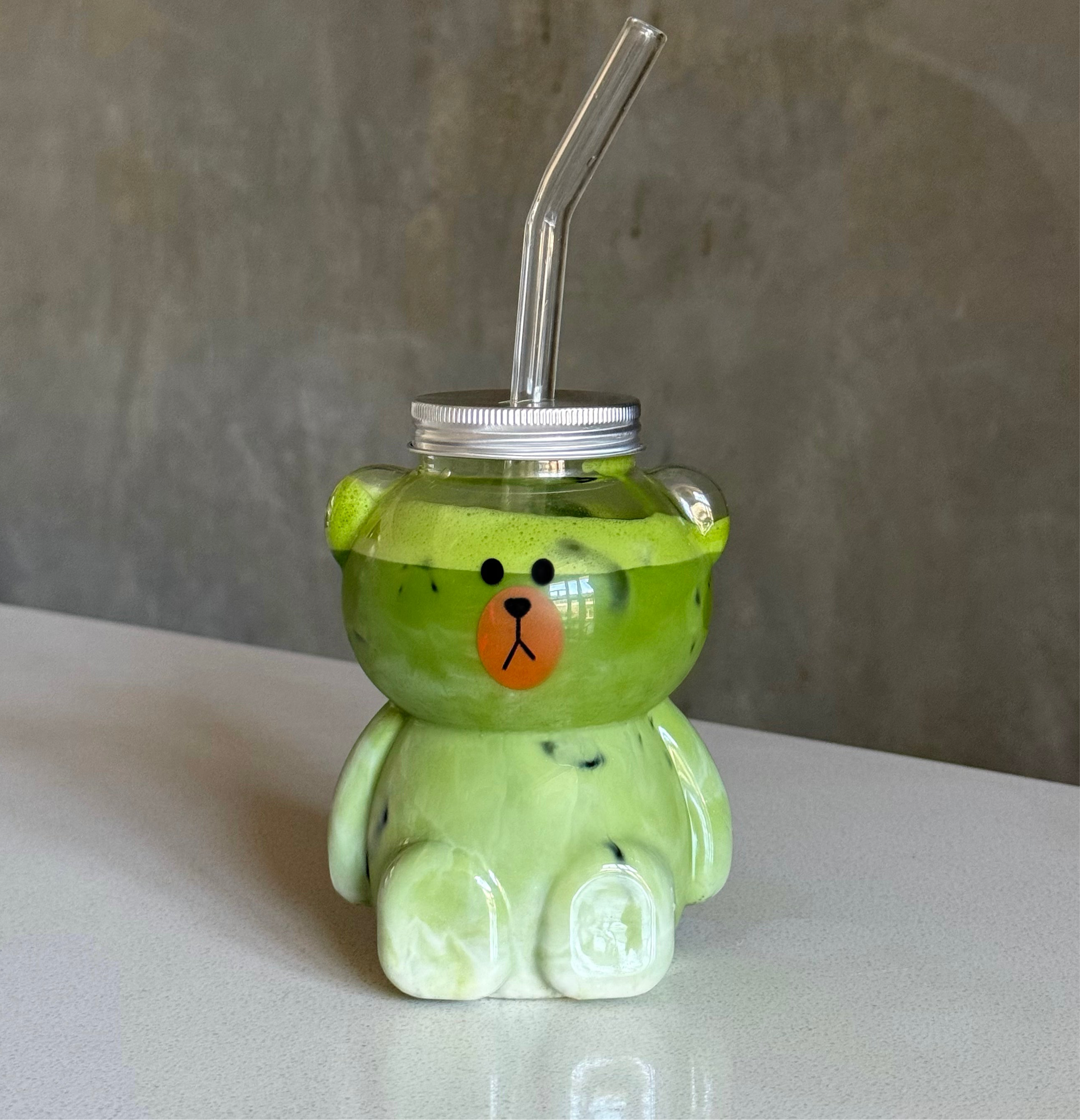 What The Matcha Teddy Bear Cup