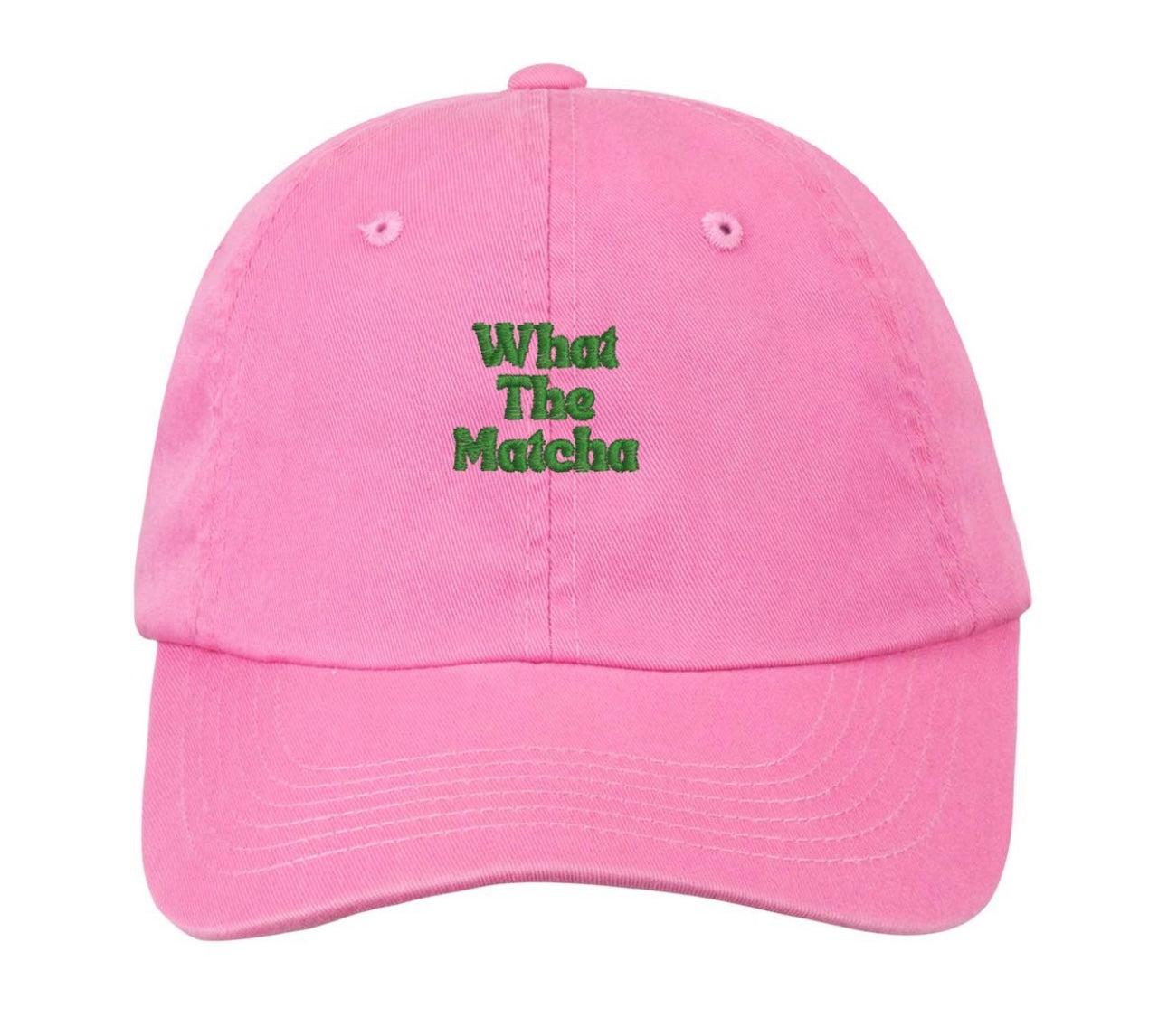 Limited Edition What The Matcha Pink Cap